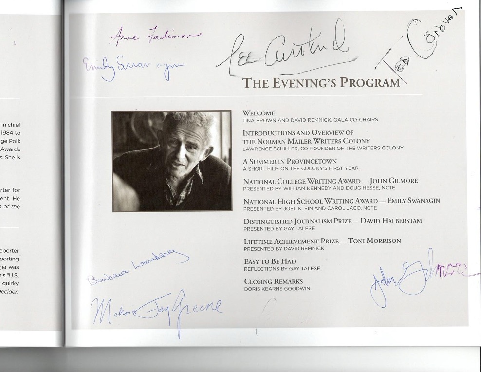 2009 New York dinner program